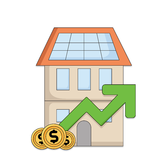Increase property value Increase property value icon