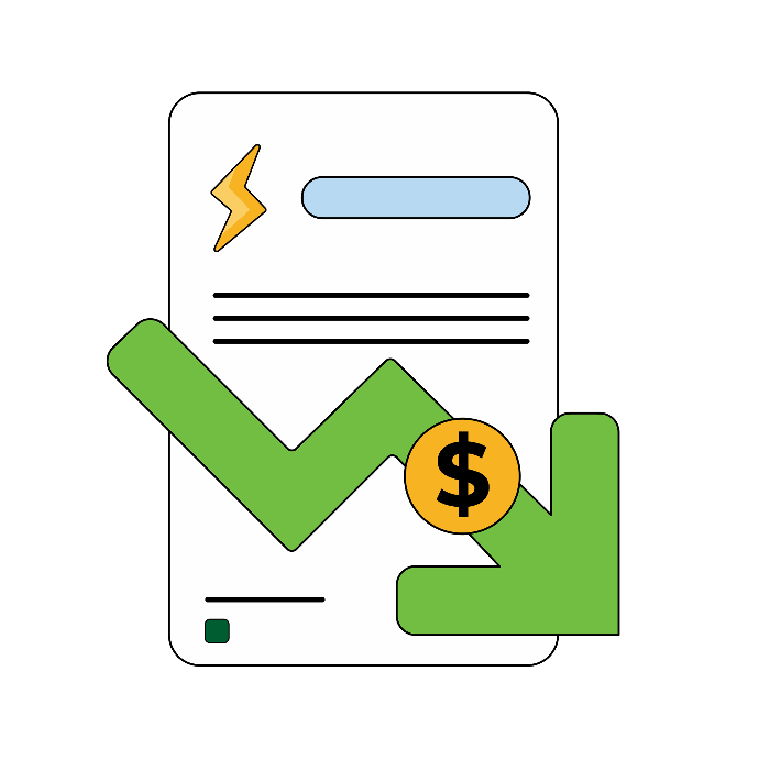 Lower electricity bills Lower electricity bills icon