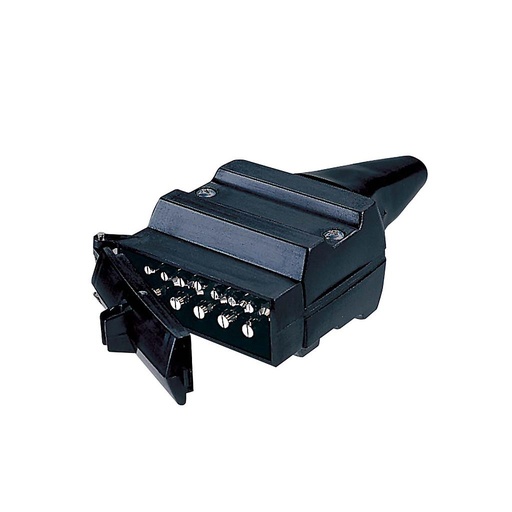 [82171BL] Narva 12 Pin Flat Trailer Plug