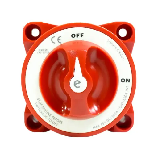 [AS483501AR] Alvolta Single Circuit On-Off 350A W/AFD Battery Switch (Red)