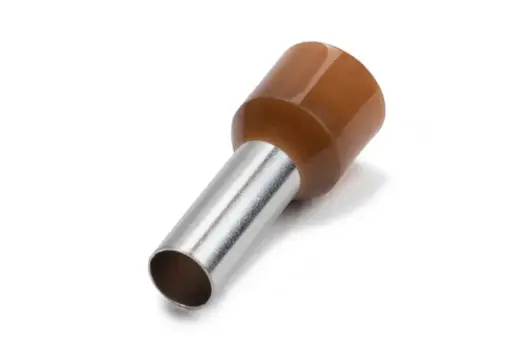 [BL10-18] Bootlace Ferrule 10mm² X 18mm Pin Brown