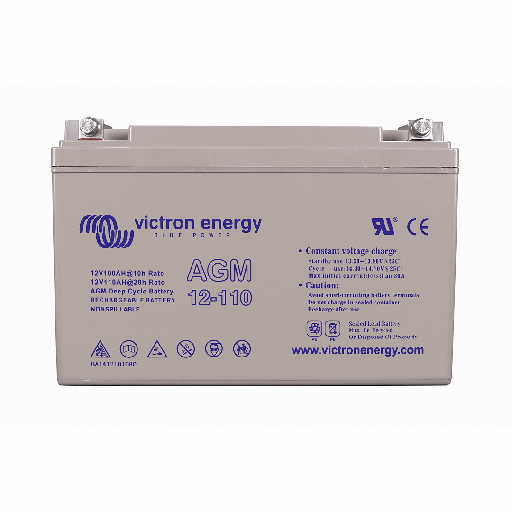 [BAT412101085] Victron 12V/110Ah AGM Deep Cycle Batt. (M8)