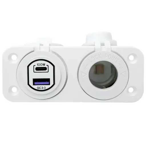 [ALV-WPCAFS] Alvolta Duo Power/USB A+C Flush Mount Socket White