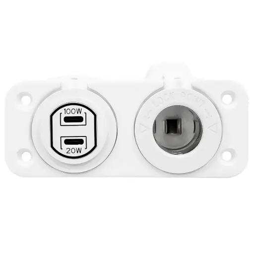 [ALV-WPCCFS] Alvolta Duo Power/USB C+C Flush Mount Socket White