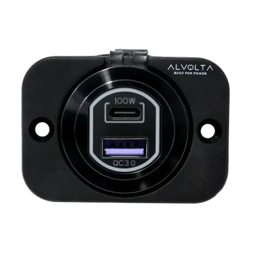 [ALV-USBACFS] Alvolta Dual USB A+C Flush Mount Socket