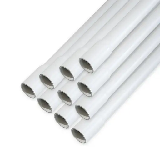 [ALV-HDC324-10] Alvolta 32mm Rigid Heavy-Duty Solar Conduit Grey Pack of 10 