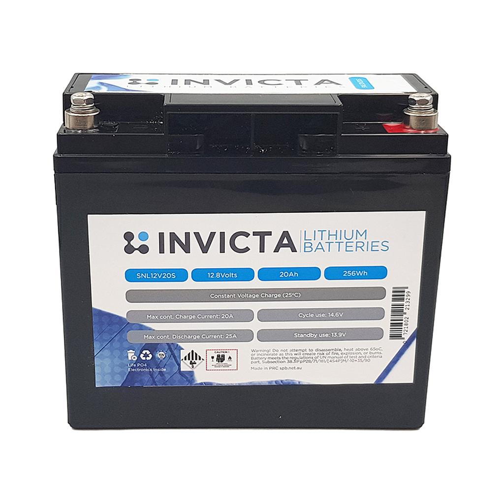 Invicta Lithium 12V 20Ah LiFePO4 Battery
