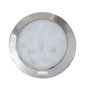 Dream Lighting 12V Cool White LED Slim Opal Panel Light With Switch 127mm Chrome Shell