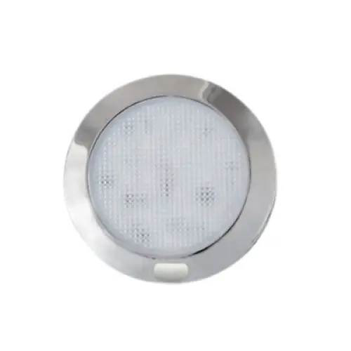 Dream Lighting 12V Cool White LED Slim Opal Panel Light With Switch 127mm Chrome Shell