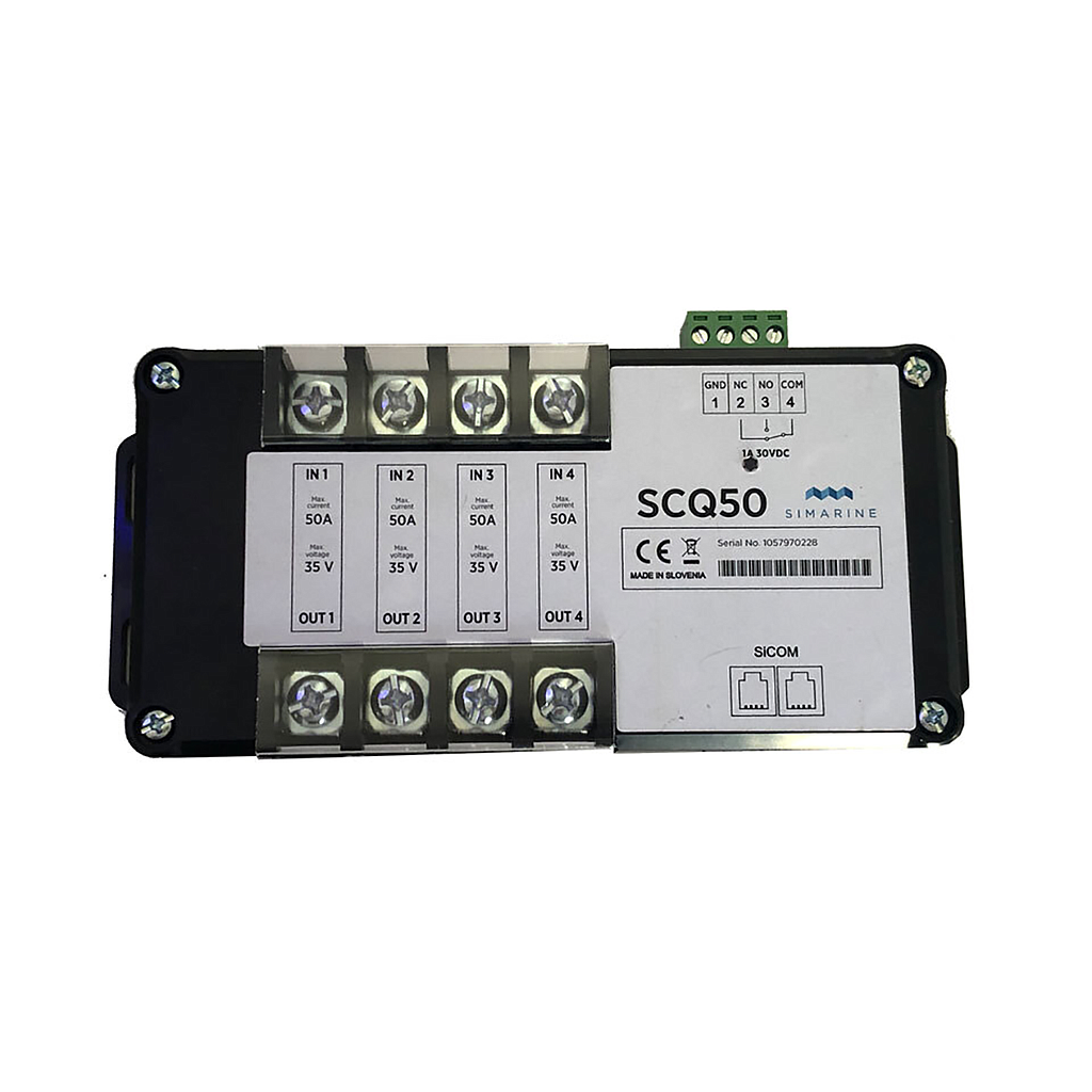 [SI-SCQ50] Simarine Quad Shunt 4x 50A + 1x Relay