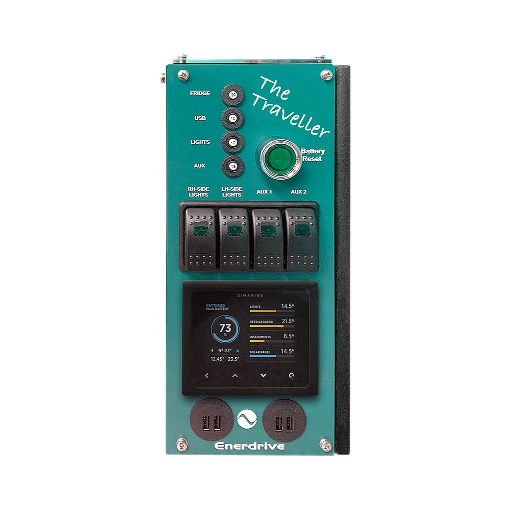 [K-TRAVELLER-03] Enerdrive Traveller System 40AC 40DC with Simarine SCQ50