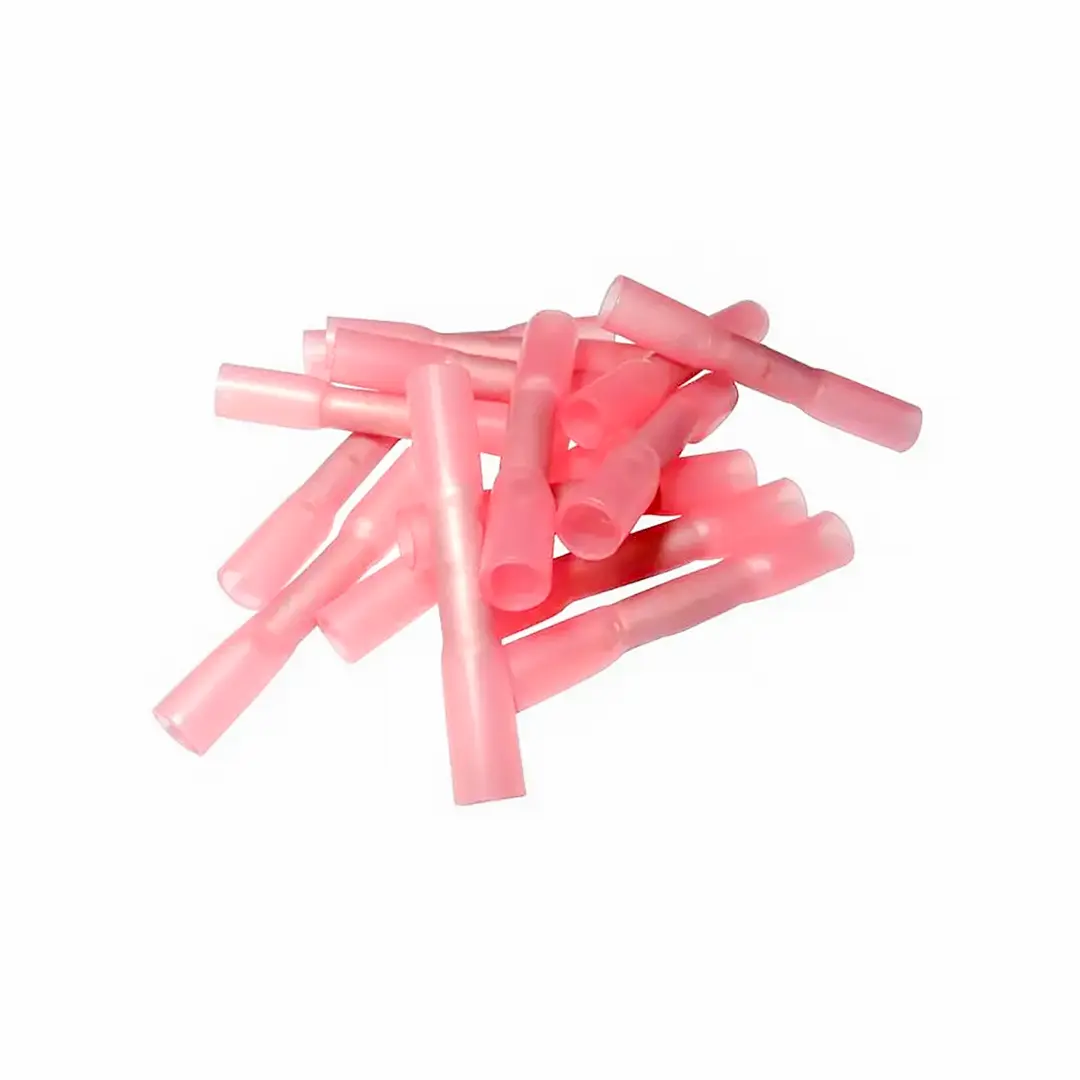 Alvolta 1.5mm Red Heat Shrink Double Grip Butt Splice Connectors (10)
