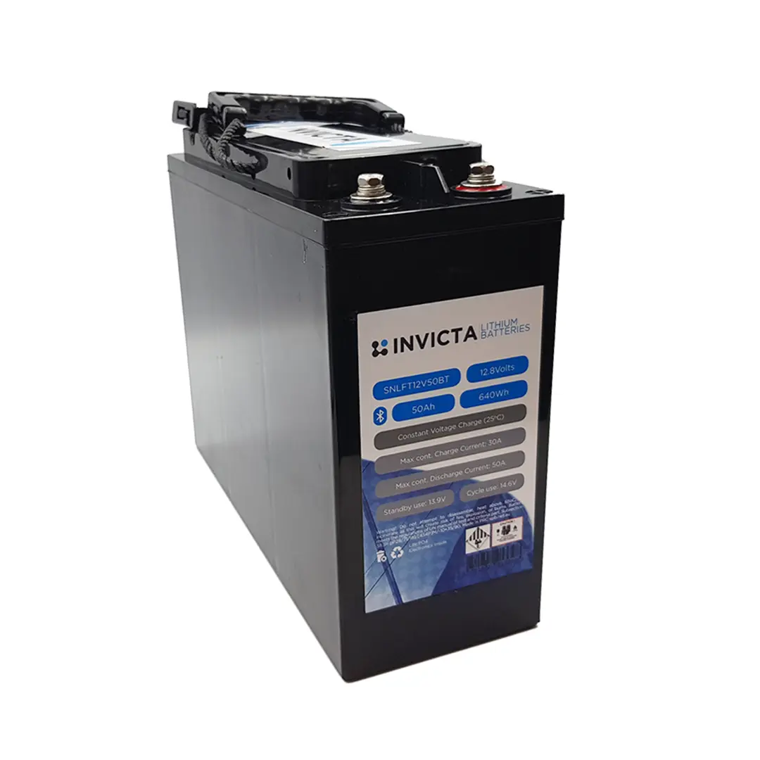 Invicta Lithium 12V 50Ah LiFePO4 Slim Battery (Bluetooth)