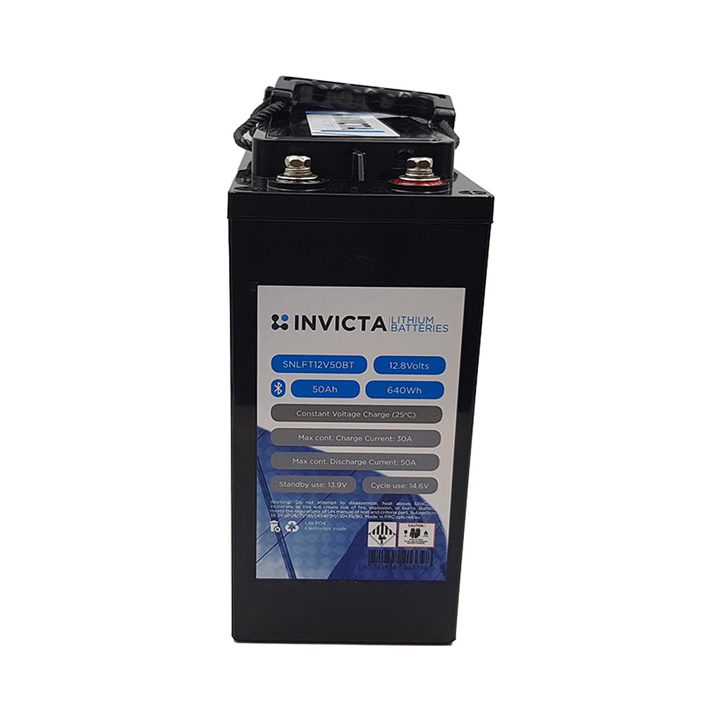 Invicta Lithium 12V 50Ah LiFePO4 Slim Battery (Bluetooth)