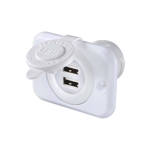 [81134WBL] Narva Dual USB Flush Mount White