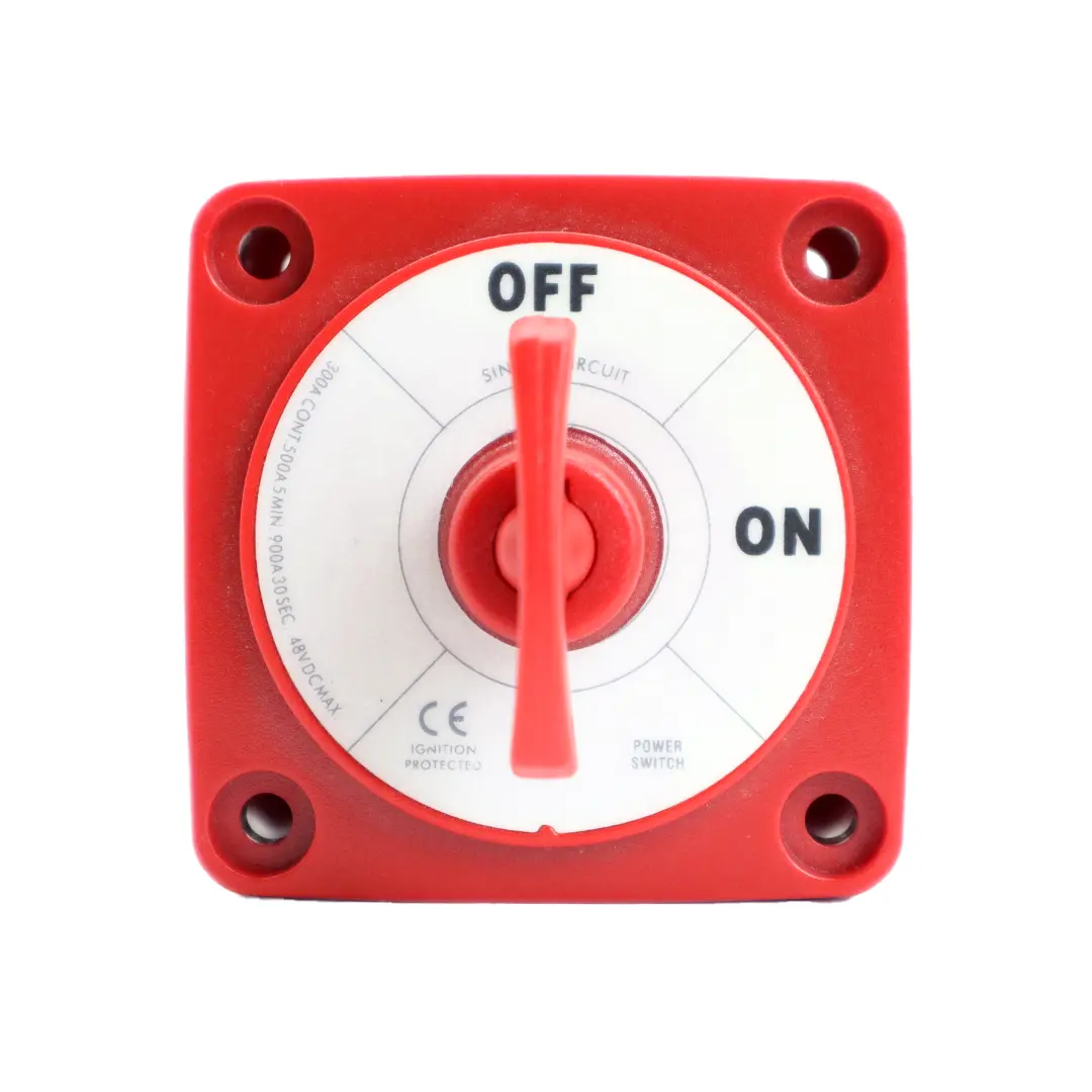 Alvolta Single Circuit On-Off Battery Switch with Key (Red)