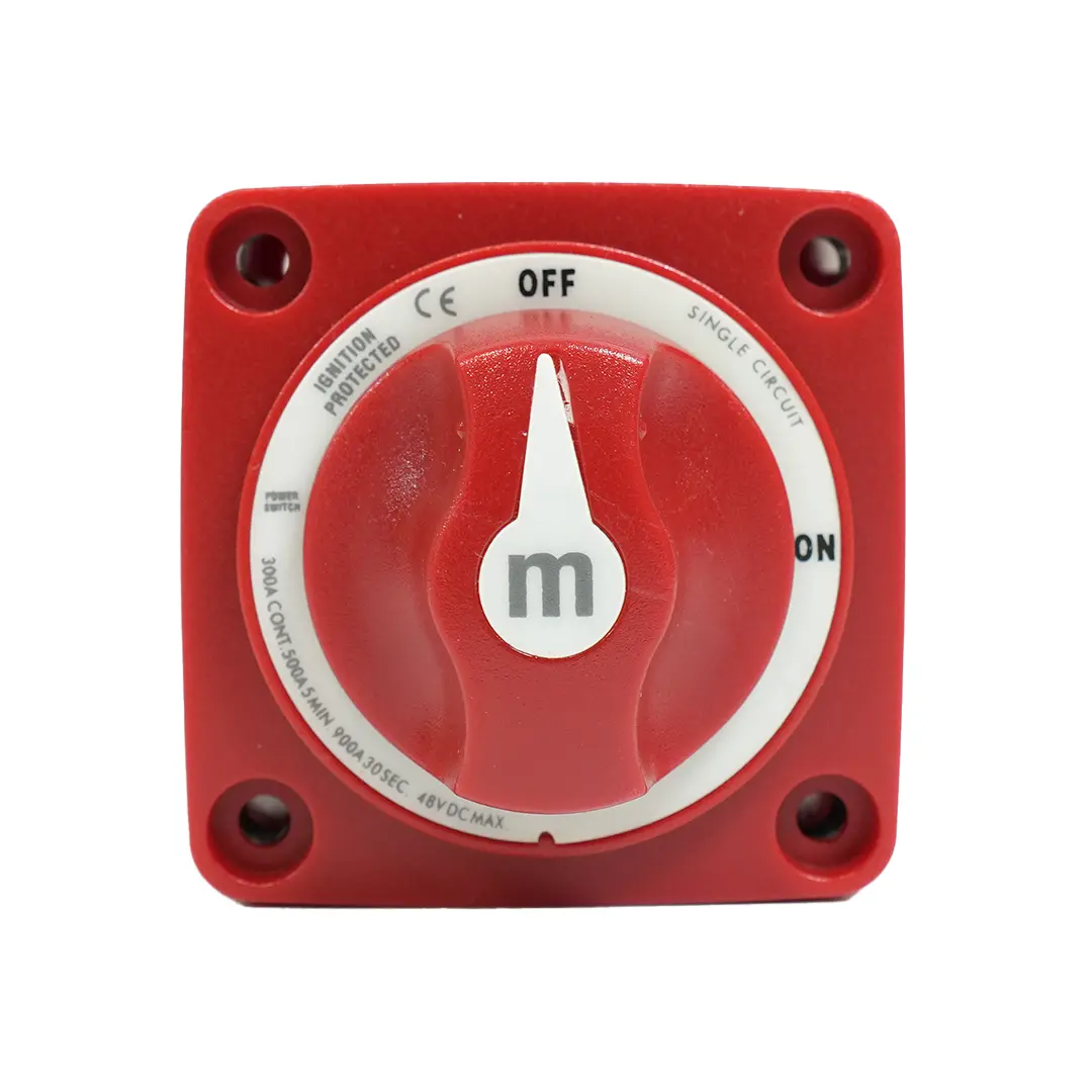 Alvolta Single Circuit On-Off 300A Mini Battery Switch Red