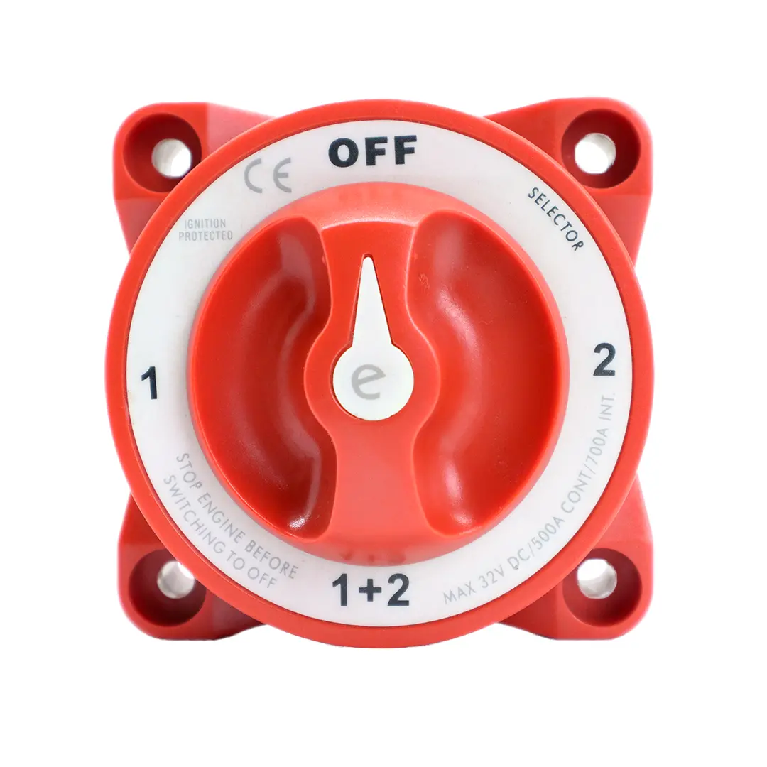 Alvolta 4 Position 350A Battery Switch W/AFD (Red)