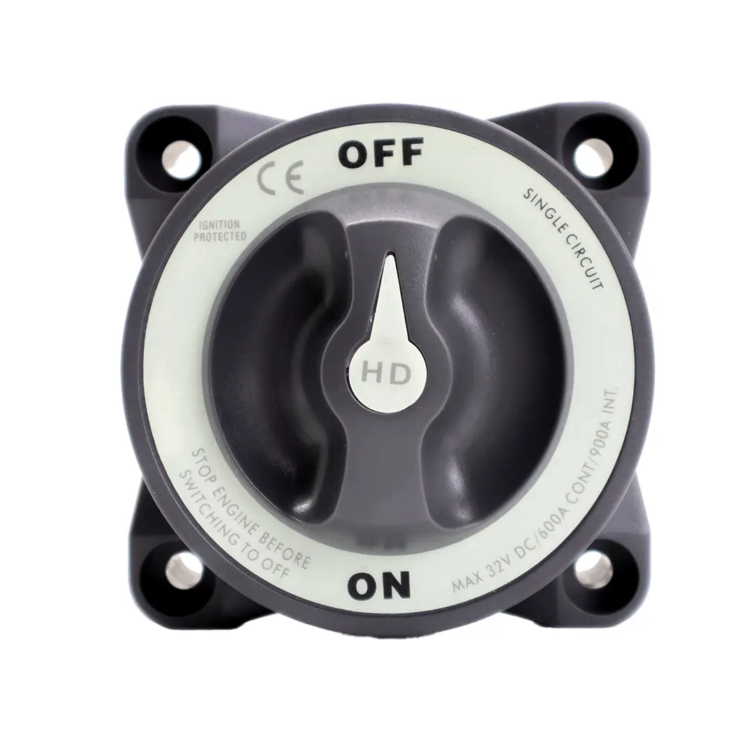 Alvolta Heavy Duty On-Off 600A Battery Switch (Black)