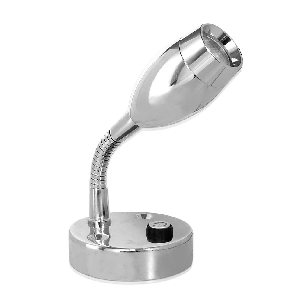 Dream Lighting 12V Cool White & Blue Flexible Task Reading Light