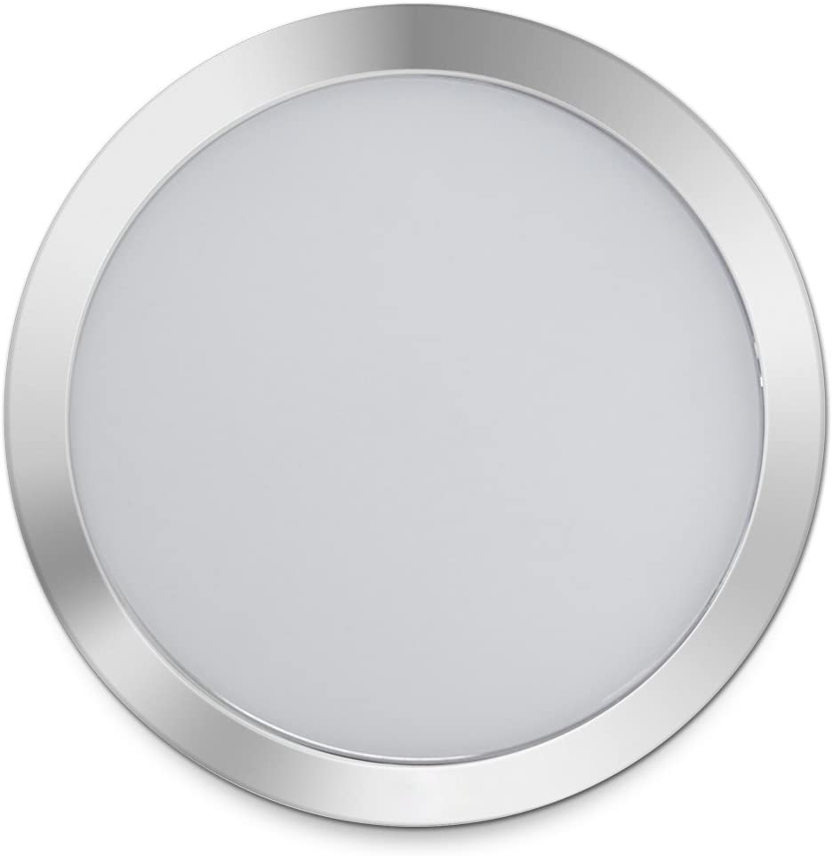 Dream Lighting 12V Cool White LED Slim Opal Panel Light 216mm Chrome