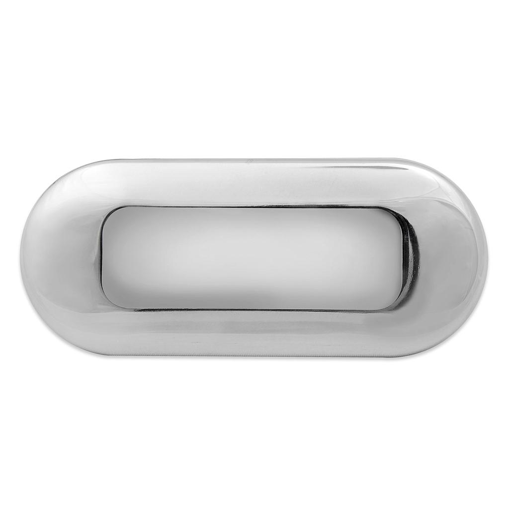 Dream Lighting 12V Blue Stainless Steel LED Oblong Step Light 75mm