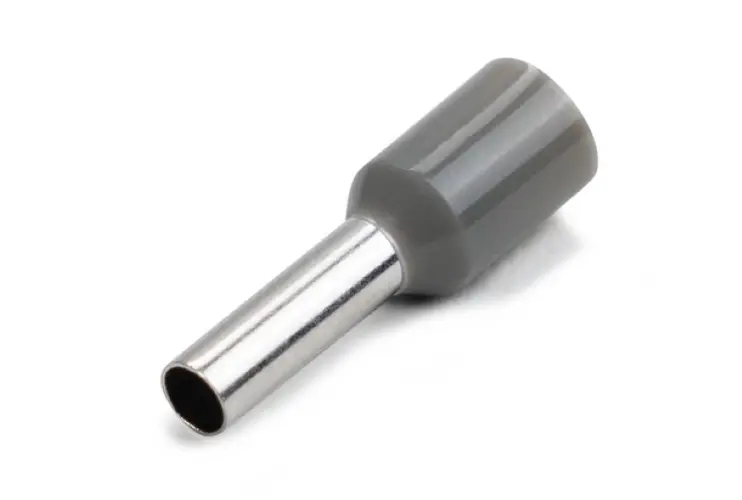 Bootlace Ferrule 2.5mm² X 8mm Pin Grey