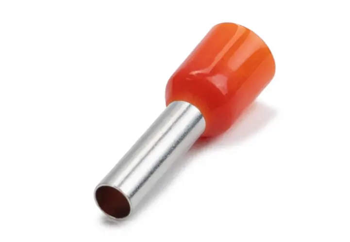 Bootlace Ferrule 4mm² X 10mm Pin Orange