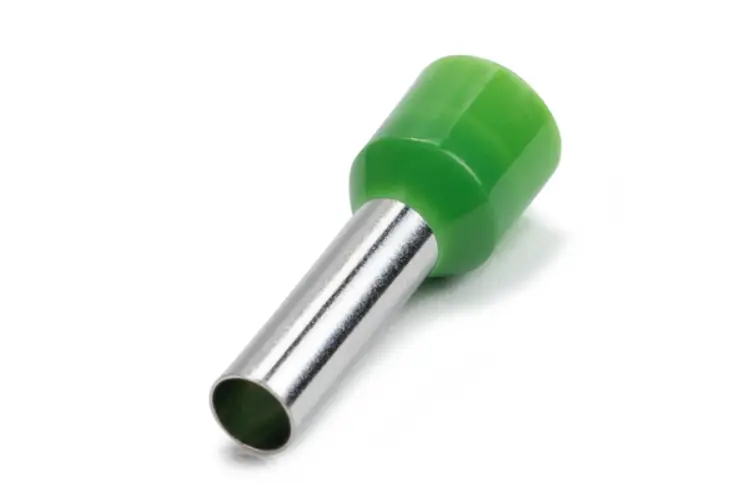 Bootlace Ferrule 6mm² X 12mm Pin Green 