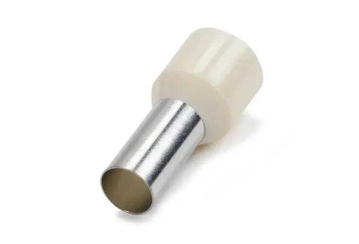 Bootlace Ferrule 16mm² X 12mm Pin Ivory