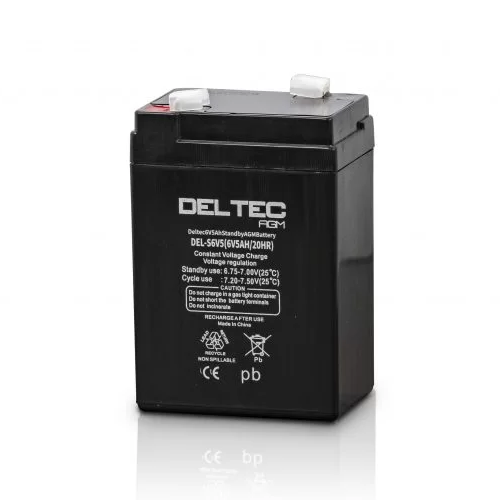 [DEL-S6V5] Deltec 6V 5Ah Standby AGM Battery