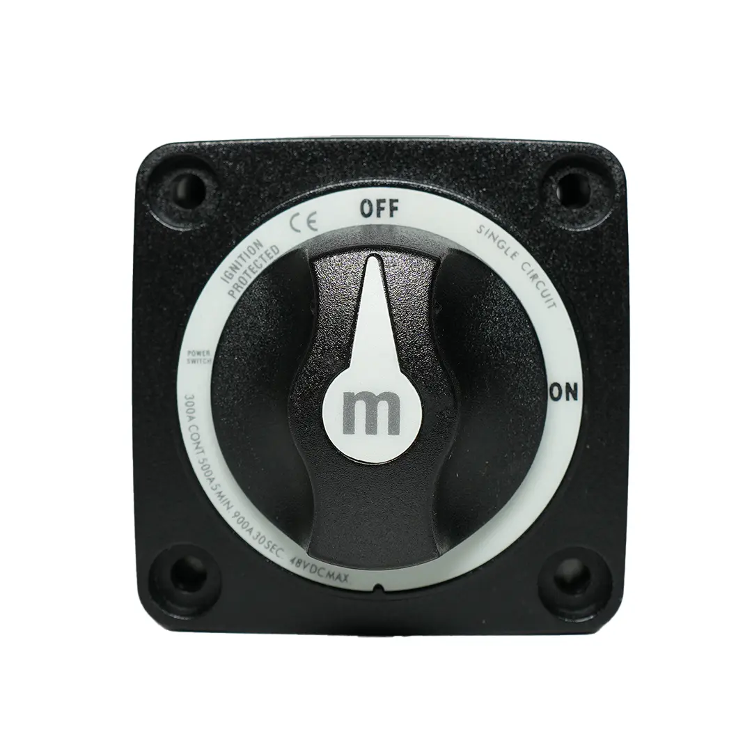 Alvolta Single Circuit On-Off 300A Mini Battery Switch Black