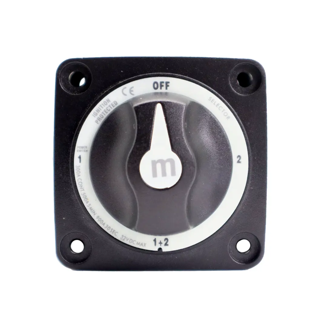 Alvolta 4 Position 300A Mini Battery Switch (Black)