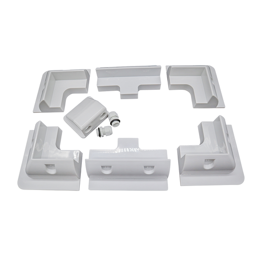 [AMB-7P] Alvolta 7 Piece Solar Panel Mounting Kit White