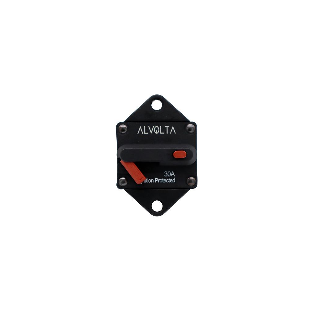Alvolta 30A Manual Reset Panel Mount Circuit Breaker
