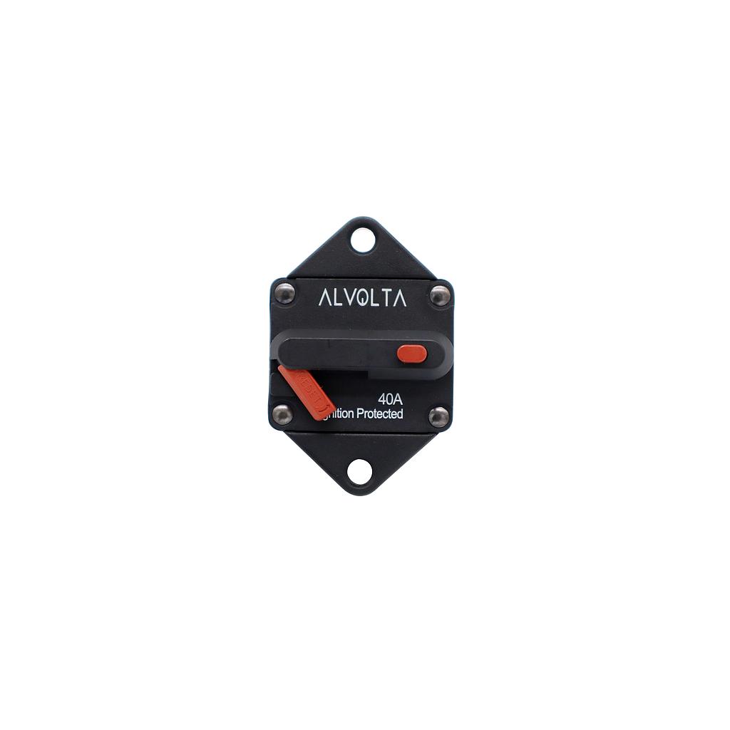 Alvolta 40A Manual Reset Panel Mount Circuit Breaker