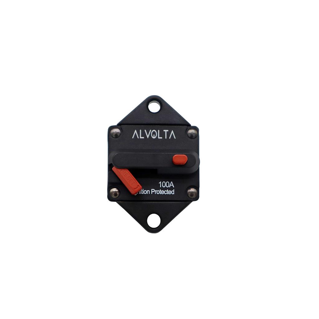Alvolta 100A Manual Reset Panel Mount Circuit Breaker