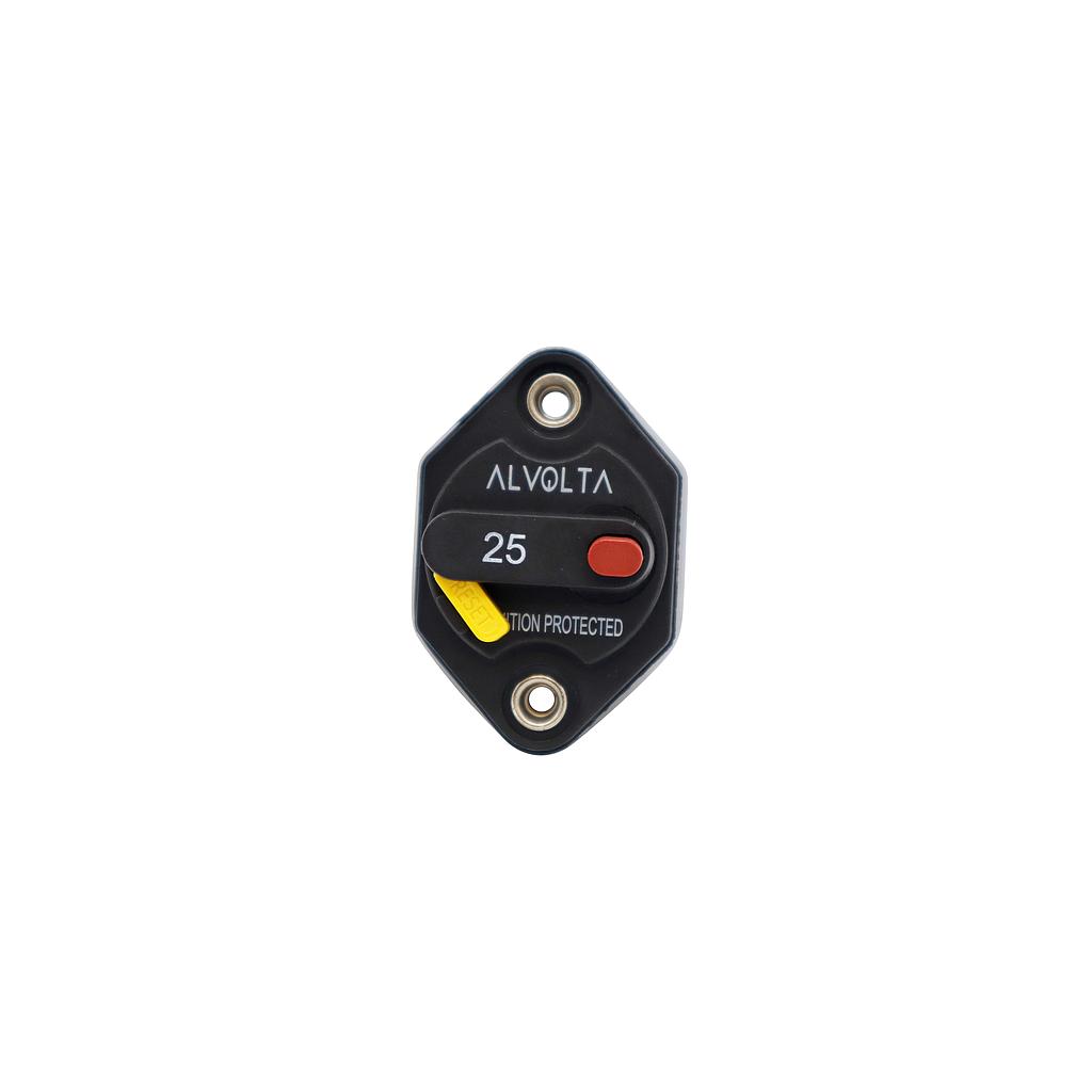 Alvolta 25A Manual Reset Panel Mount Circuit Breaker 255 Series