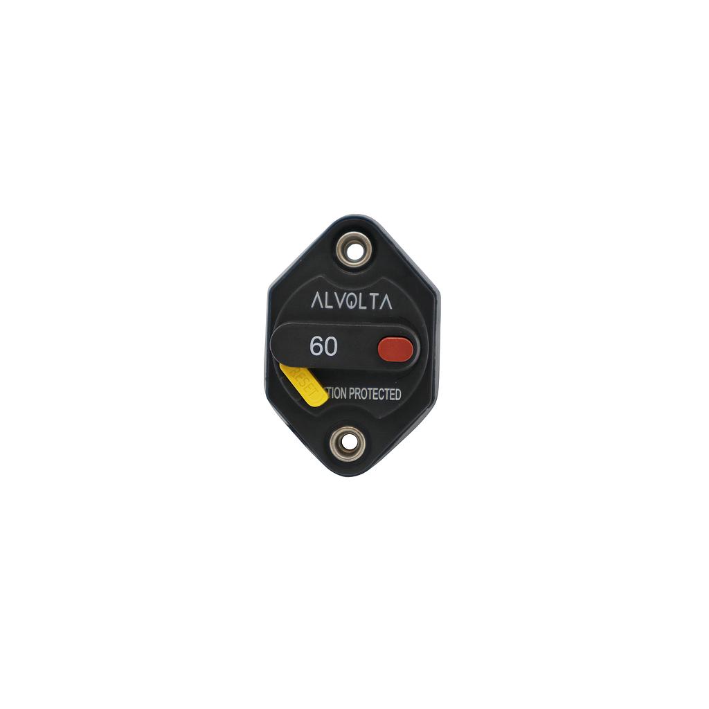 Alvolta 60A Manual Reset Panel Mount Circuit Breaker 255 Series