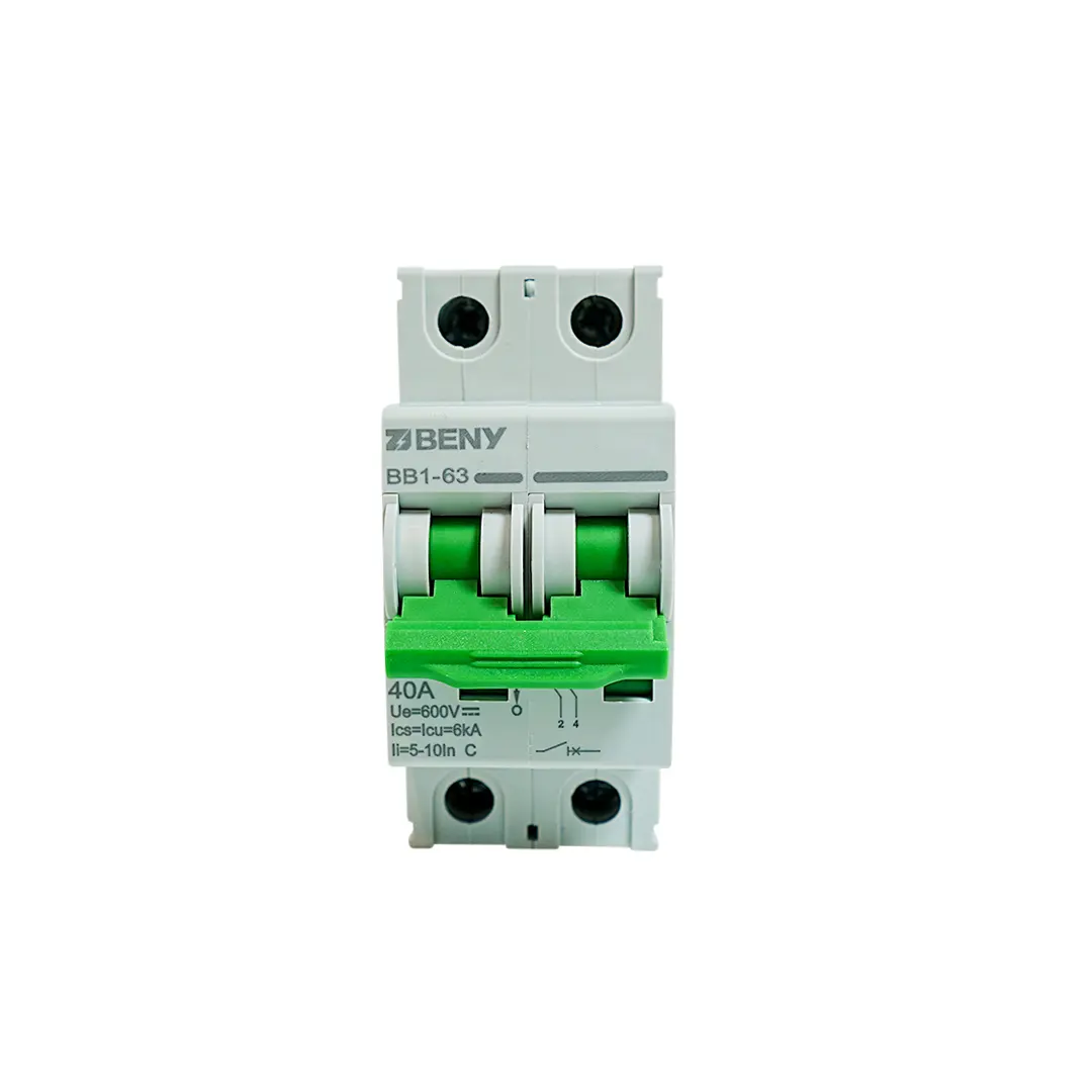 ZJ Beny 40A 2P DC Circuit Breaker 600V