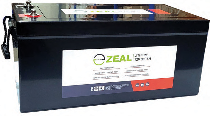 [SLZ12V300S] Zeal 12V 300Ah LiFePO4 Battery