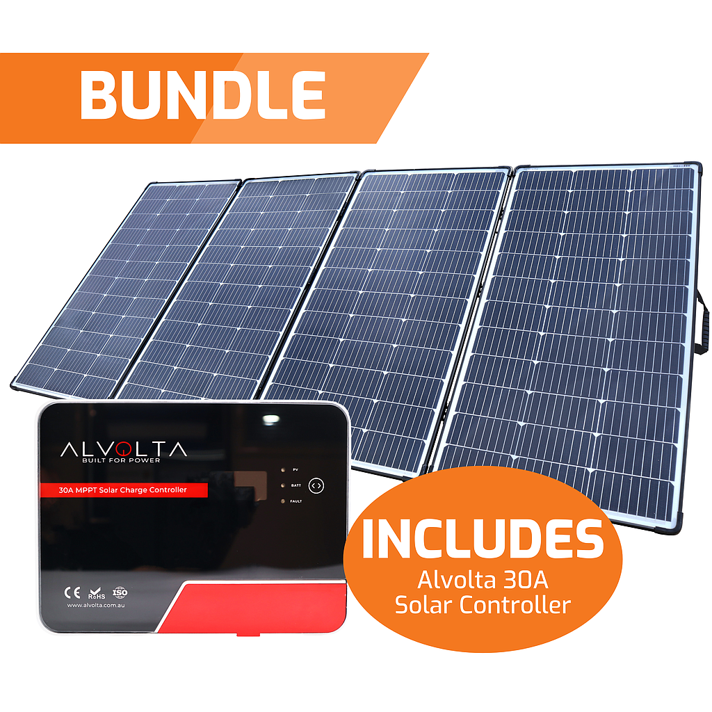 [ALV-440AMPPT] Alvolta Ultra 440W Slim Portable Solarcase with 30A MPPT