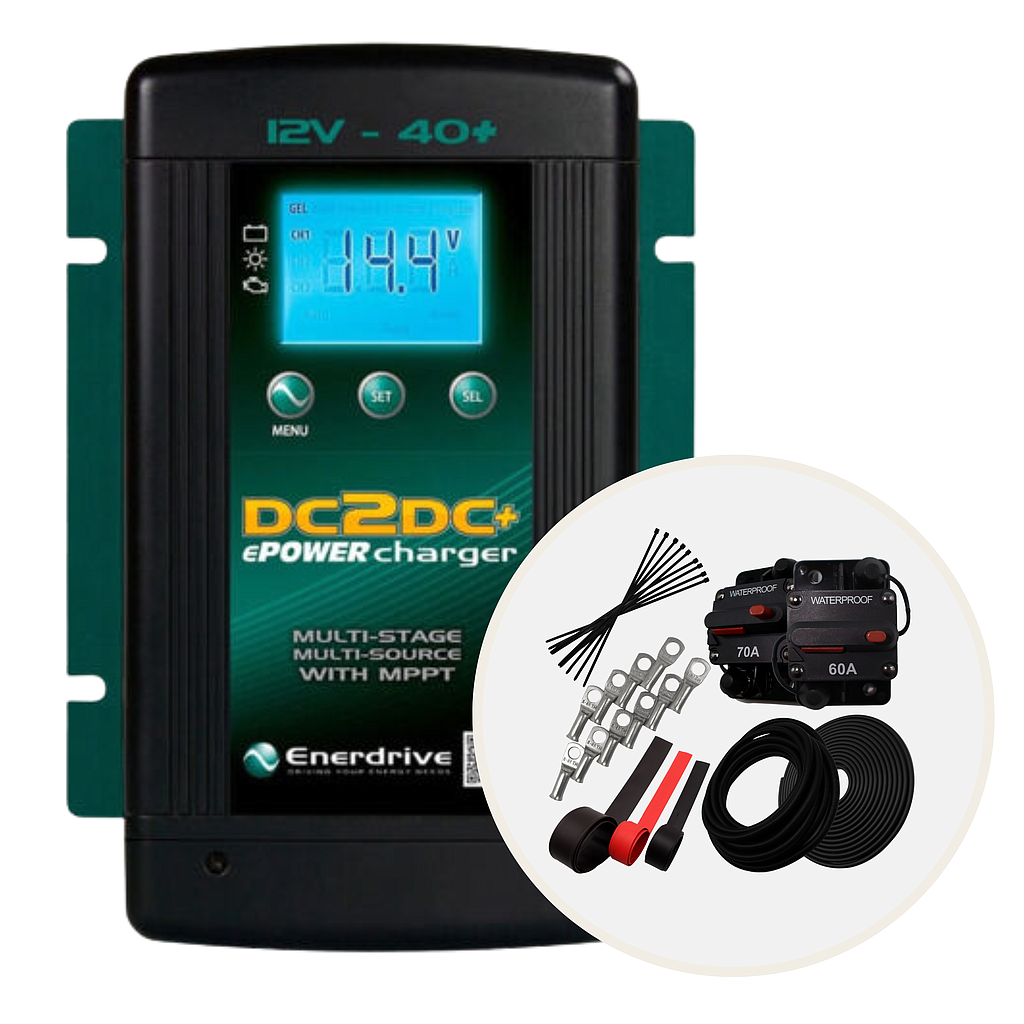 Enerdrive 40A DC2DC+ Charger & Dual Battery Kit