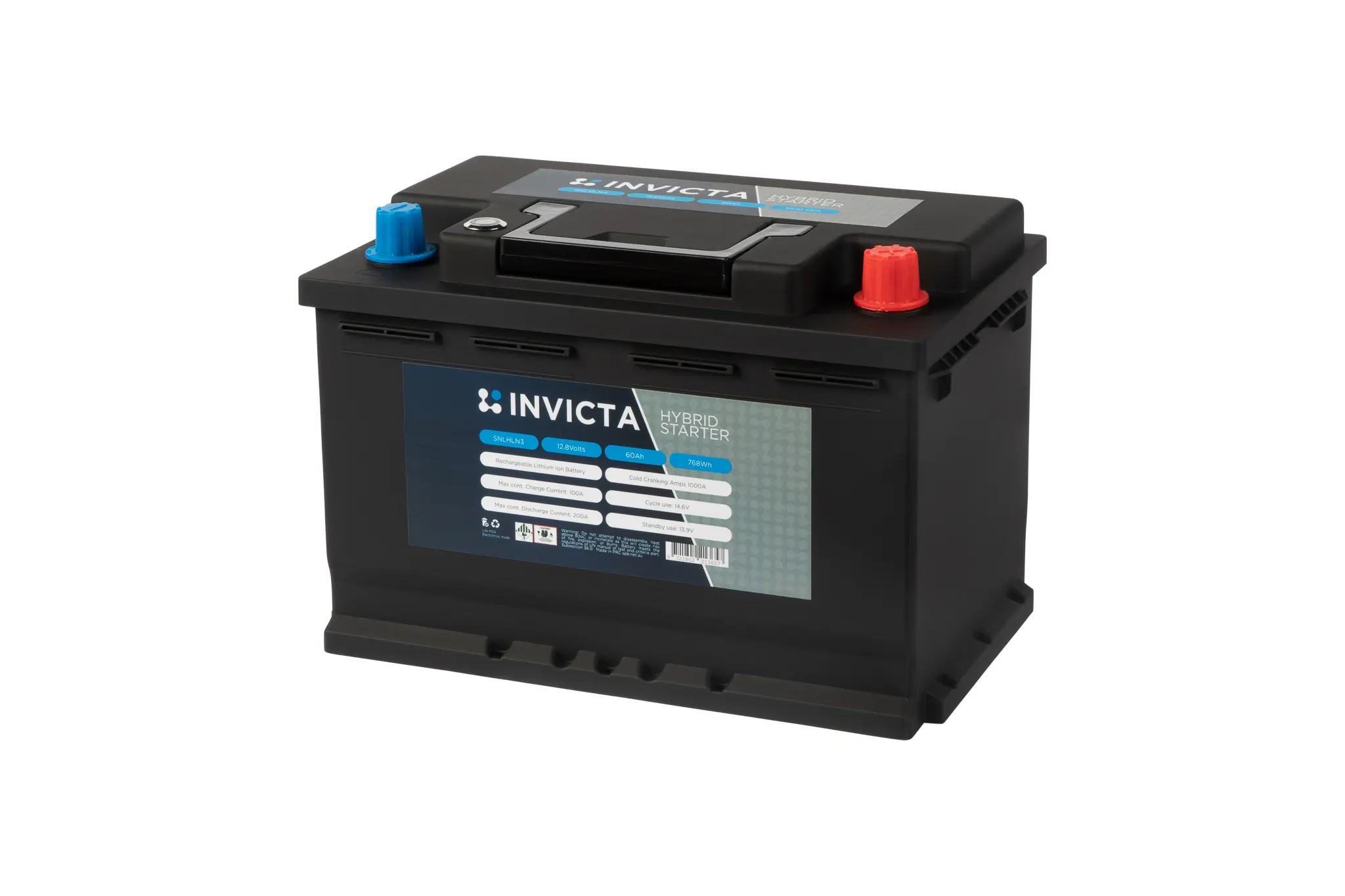 Invicta Hybrid Lithium Battery 12V 60AH 1000CCA