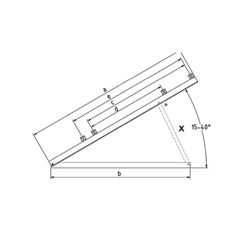 [150101-150] Schletter Tripod - up to 1.8 meter length modules