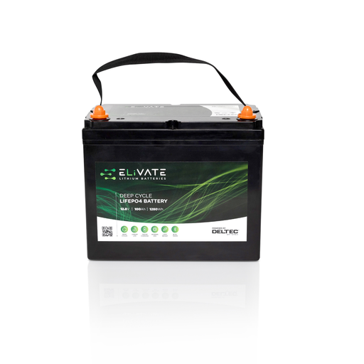 [DEL-LFP12V100BT] ELiVATE 12V 100Ah Lithium Battery (Bluetooth)