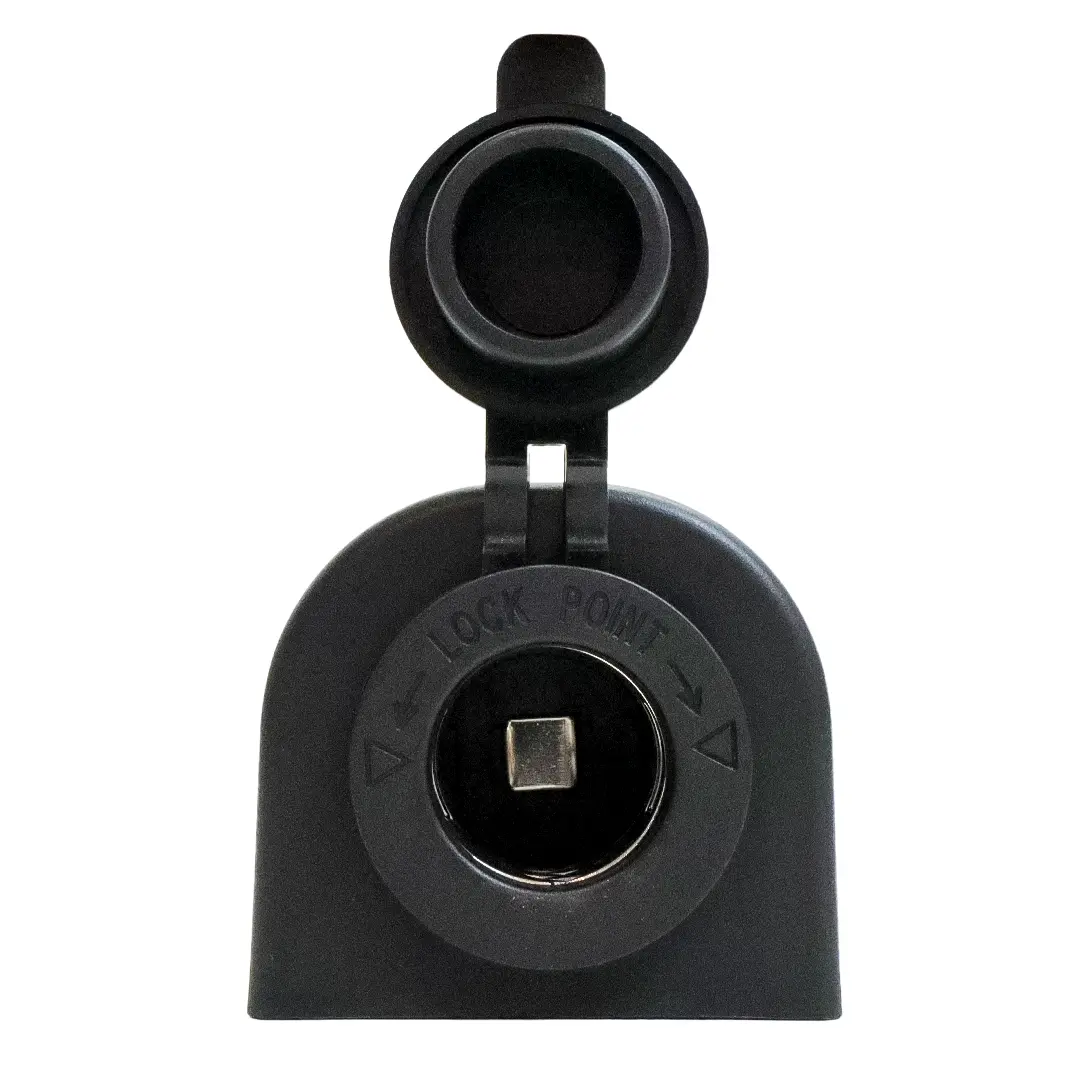 Alvolta 12/24V Power Surface Mount Socket Black