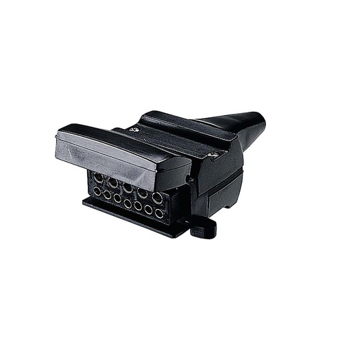 [82072BL] Narva 12 Pin Flat Trailer Socket
