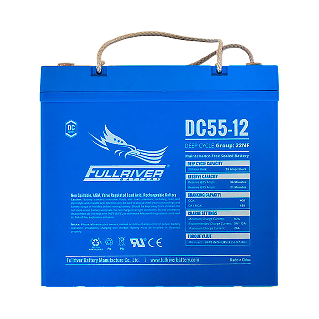 Fullriver DC 12V 55Ah AGM Battery