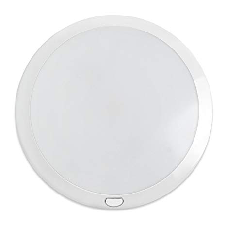 [0016935C] Dream Lighting 12V Cool White & Blue LED Slim Opal Panel Light With Switch 216mm